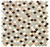 Oasis Earth Arabesque Mosaic Wall Tile