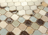 Oasis Earth Arabesque Mosaic Wall Tile