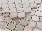 Oasis Light Emperador Arabesque Mosaic Wall Tile