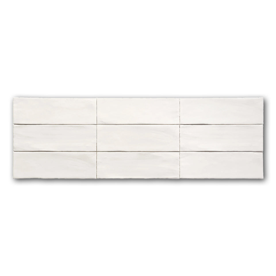 3x9 Alicante Blanco Matte Ceramic Wall Tile - American Tile Depot
