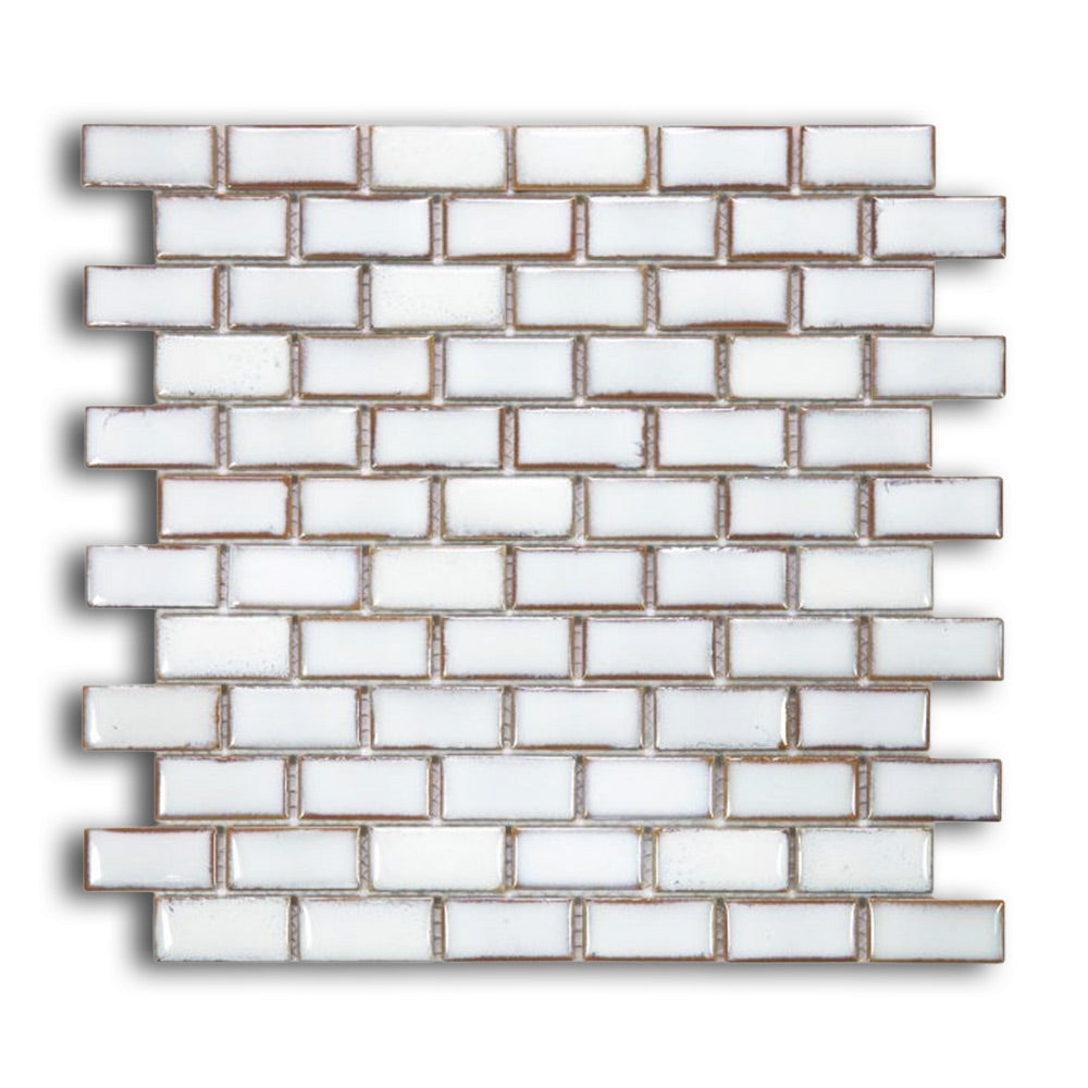Tango Fancy White Brick Porcelain Mosaic Tile