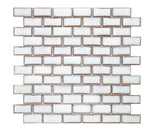 Tango Fancy White Brick Porcelain Mosaic Tile Tango Fancy White Brick Porcelain Mosaic Tile - American Tile Depot