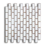 Tango Fancy White Brick Porcelain Mosaic Tile Tango Fancy White Brick Porcelain Mosaic Tile - American Tile Depot