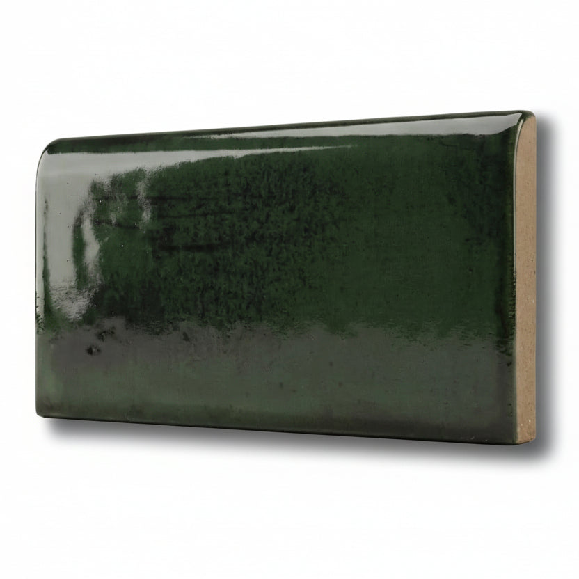 3x6 Loseto Forest Ceramic Bullnose Tile - American Tile Depot