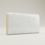 3x6 Loseto White Ceramic Bullnose Tile - American Tile Depot