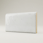 3x6 Loseto White Ceramic Bullnose Tile - American Tile Depot