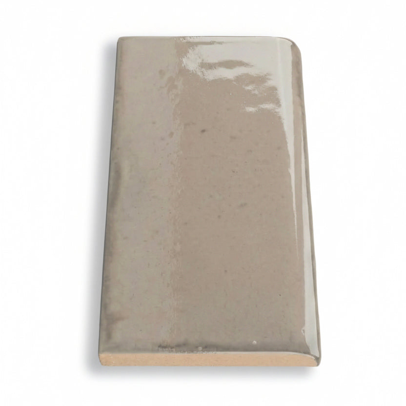 3x6 Loseto Taupe Ceramic Bullnose Tile - American Tile Depot