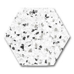 Tempo Black Matte Terrazzo Look 8" Hexagon Porcelain Tile Tempo Black Matte Terrazzo Look 8" Hexagon Porcelain Tile - American Tile Depot