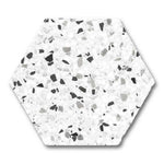 Tempo Black Matte Terrazzo Look 8" Hexagon Porcelain Tile Tempo Black Matte Terrazzo Look 8" Hexagon Porcelain Tile - American Tile Depot