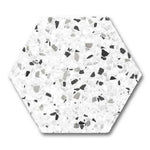 Tempo Black Matte Terrazzo Look 8" Hexagon Porcelain Tile Tempo Black Matte Terrazzo Look 8" Hexagon Porcelain Tile - American Tile Depot
