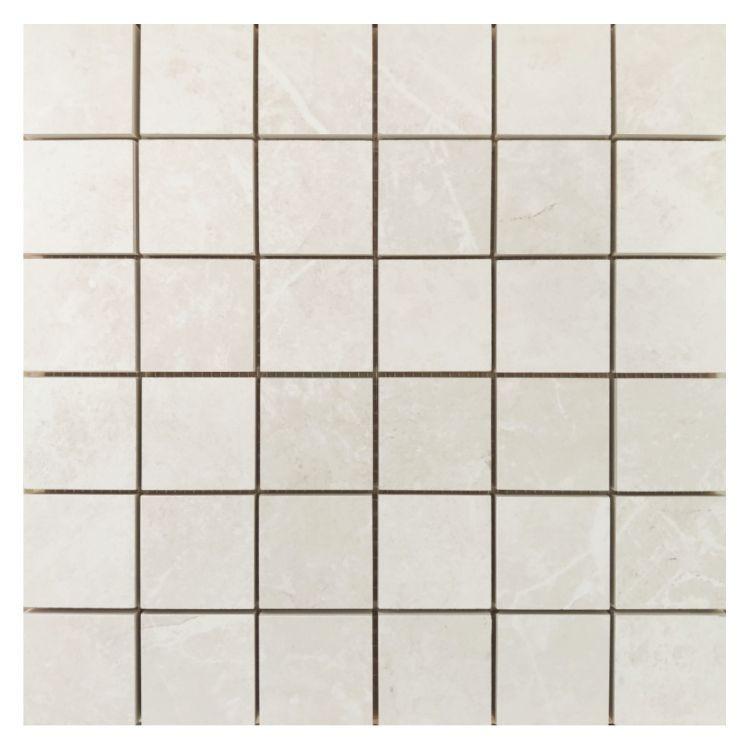Terra White Nat Square Porcelain Mosaic Tile Terra White Nat Square Porcelain Mosaic Tile - American Tile Depot