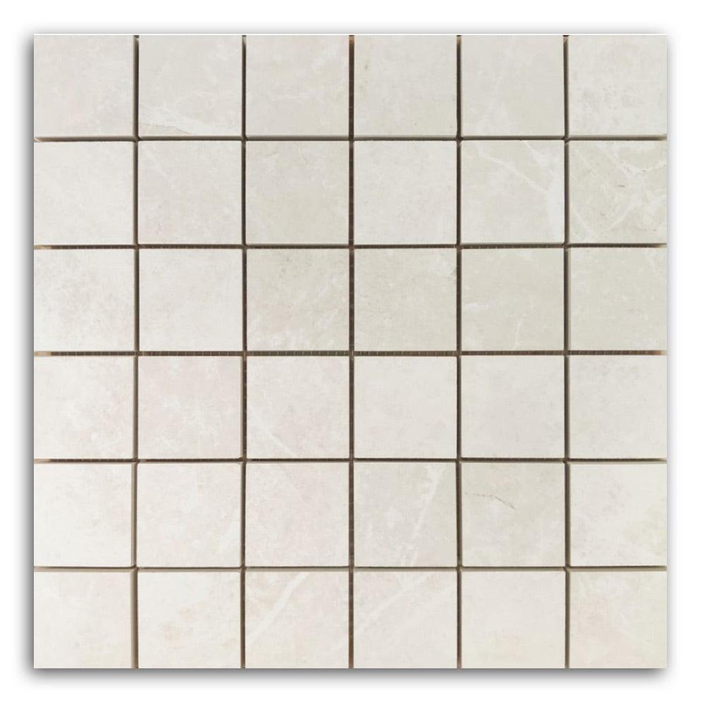 Terra White Nat Square Porcelain Mosaic Tile Terra White Nat Square Porcelain Mosaic Tile - American Tile Depot