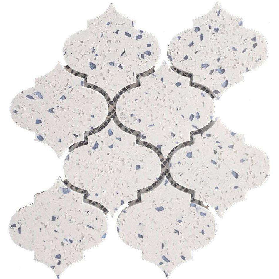 Terrazzo Blue Marble Polished 4" Morocco Mosaic Tile Terrazzo Blue Marble Polished 4" Morocco Mosaic Tile - American Tile Depot