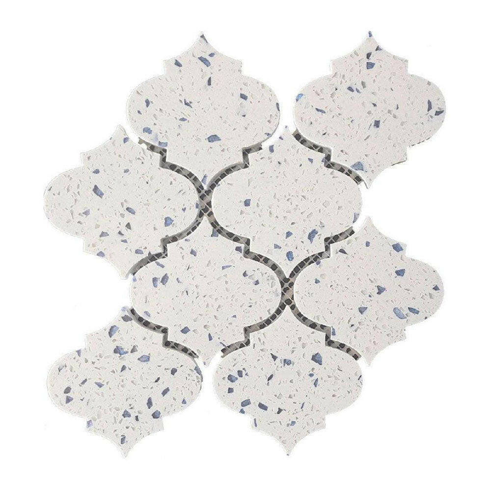 Terrazzo Blue Marble Polished 4" Morocco Mosaic Tile Terrazzo Blue Marble Polished 4" Morocco Mosaic Tile - American Tile Depot