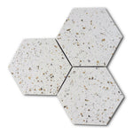Terrazzo Gold Marble Polished 6" Hexagon Tile Terrazzo Gold Marble Polished 6" Hexagon Tile - American Tile Depot