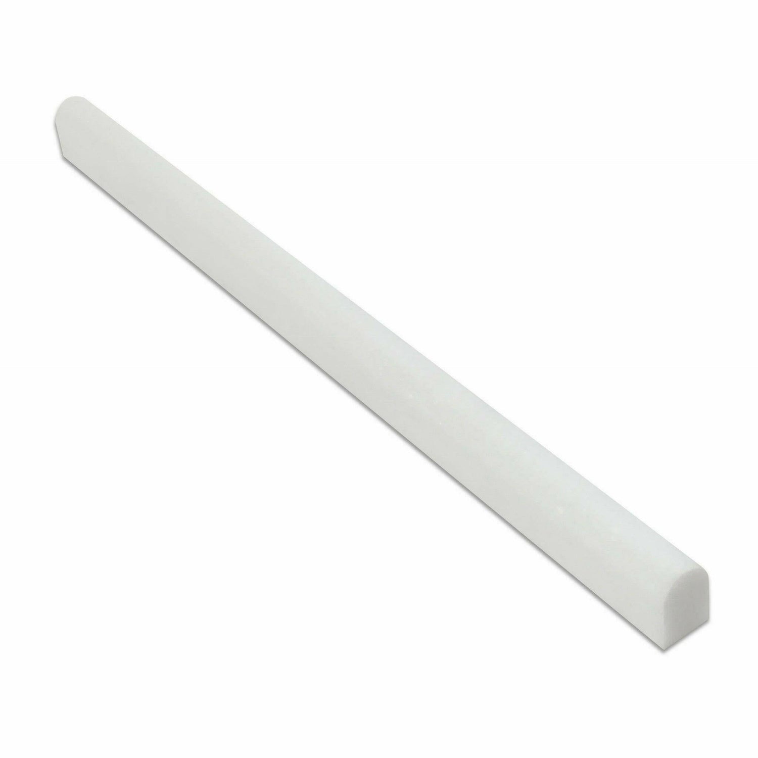 Thassos White Marble Honed 1/2x12 Pencil Liner Thassos White Marble Honed 1/2x12 Pencil Liner - American Tile Depot