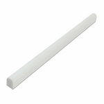 Thassos White Marble Honed 1/2x12 Pencil Liner - American Tile Depot