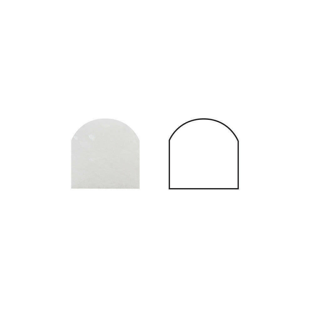 Thassos White Marble Honed 3/4x12 Bullnose Liner Thassos White Marble Honed 3/4x12 Bullnose Liner - American Tile Depot