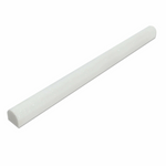 Thassos White Marble Honed 3/4x12 Bullnose Liner - American Tile Depot