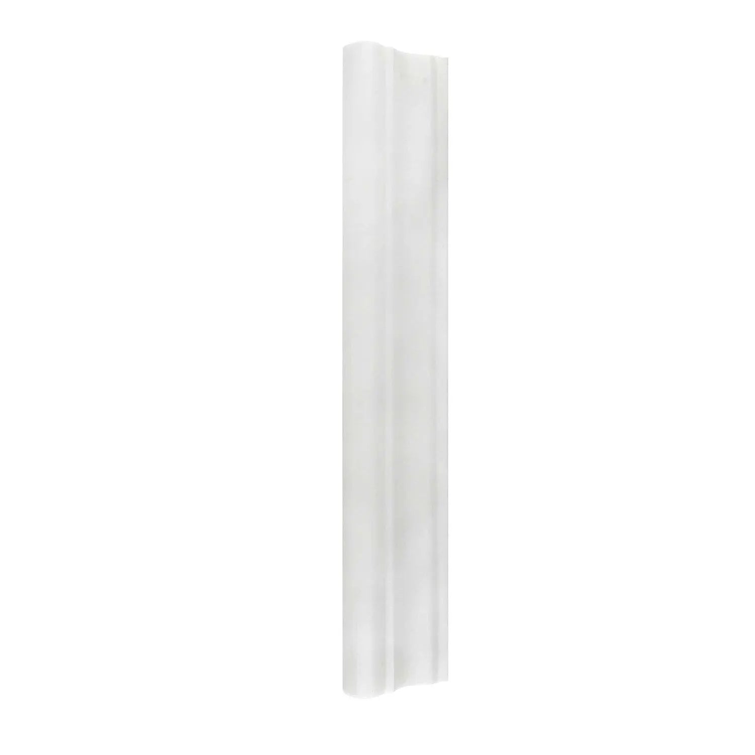 Thassos White Marble Honed F-5 Chair Rail / Crown Molding Trim Thassos White Marble Honed F-5 Chair Rail / Crown Molding Trim - American Tile Depot