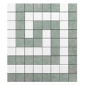 Greek Key Corner w/ Ming Green Honed