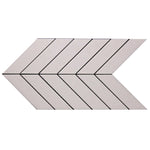Thassos White Marble Polished 1.5x6 Chevron Mosaic Tile Thassos White Marble Polished 1.5x6 Chevron Mosaic Tile - American Tile Depot