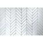 Thassos White Marble Polished 1.5x6 Chevron Mosaic Tile Thassos White Marble Polished 1.5x6 Chevron Mosaic Tile - American Tile Depot