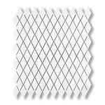 Thassos White Marble Polished 1" Diamond Mosaic Tile - American Tile Depot
