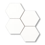 Thassos White Marble Polished 6" Hexagon Mosaic Tile - American Tile Depot