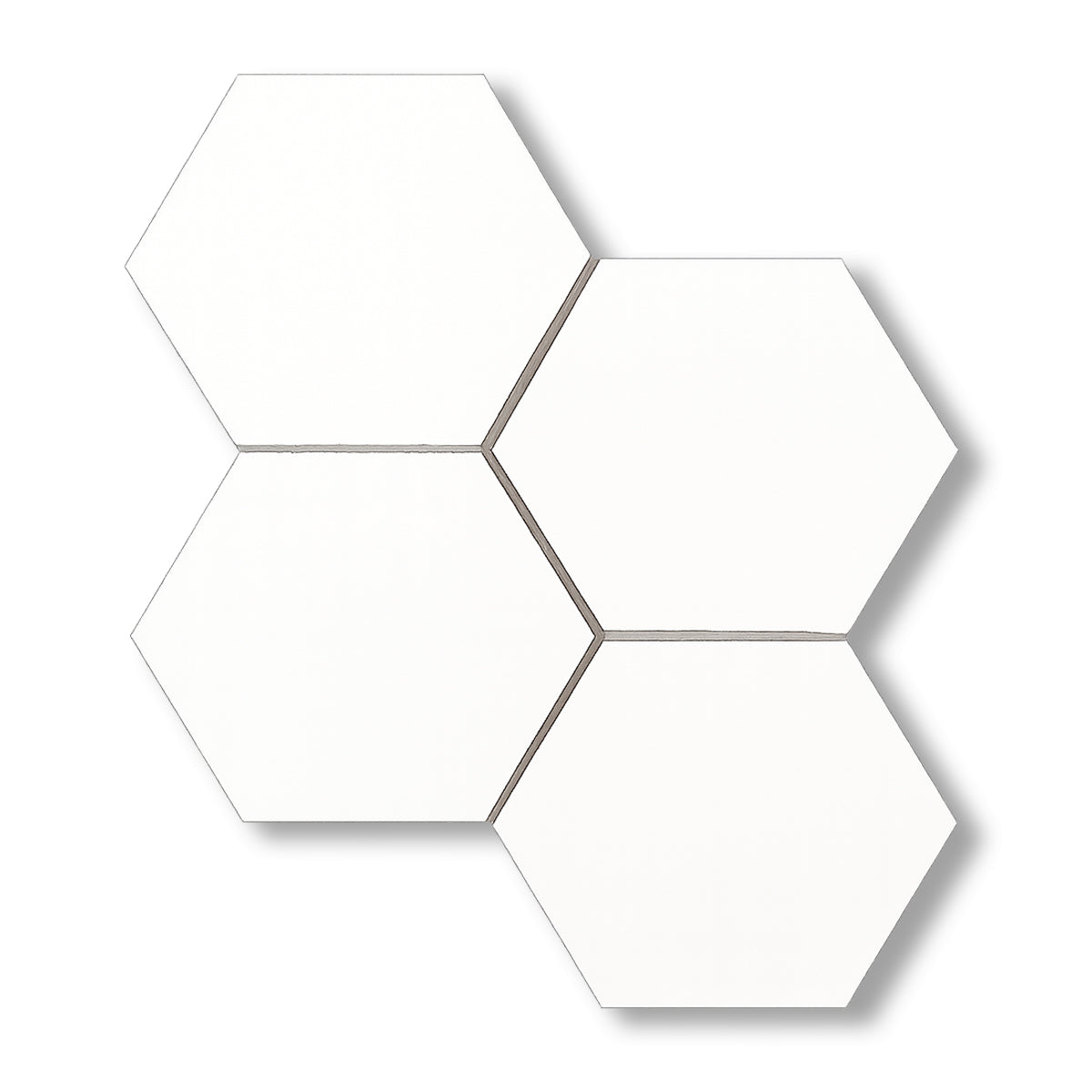 Thassos White Marble Polished 6" Hexagon Mosaic Tile