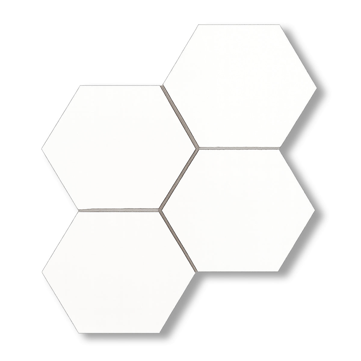 Thassos White Marble Polished 6" Hexagon Mosaic Tile - American Tile Depot
