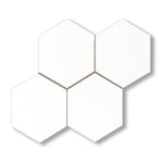 Thassos White Marble Polished 6" Hexagon Mosaic Tile - American Tile Depot