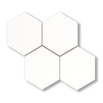 Thassos White Marble Polished 6" Hexagon Mosaic Tile - American Tile Depot