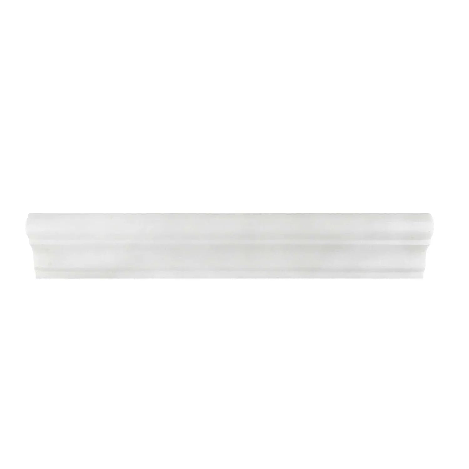 Thassos White Marble Polished F-5 Chair Rail / Crown Molding Trim Thassos White Marble Polished F-5 Chair Rail / Crown Molding Trim - American Tile Depot