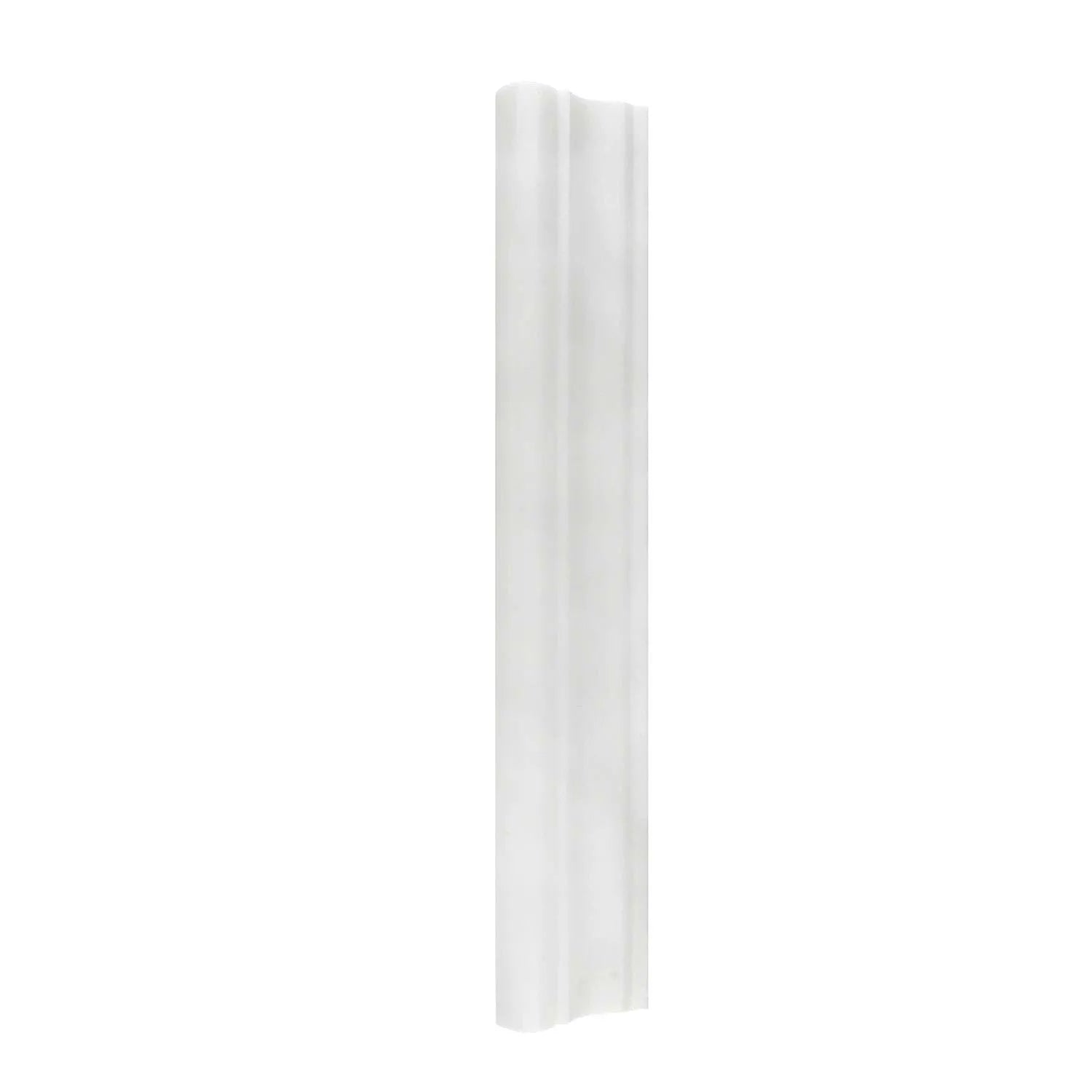 Thassos White Marble Polished F-5 Chair Rail / Crown Molding Trim Thassos White Marble Polished F-5 Chair Rail / Crown Molding Trim - American Tile Depot
