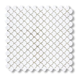 Thassos White Marble Polished Fan Mosaic Tile - American Tile Depot