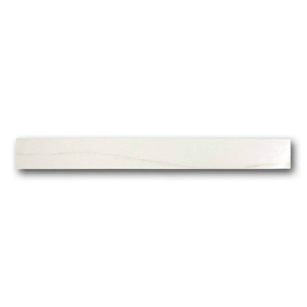 Timeless Calacatta Gold Glossy Bullnose 3x24 Molding Trim