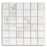 Timeless Calacatta Gold Matte Square Porcelain Mosaic Tile Timeless Calacatta Gold Matte Square Porcelain Mosaic Tile - American Tile Depot