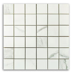 Timeless Statuario Soft Square Porcelain Mosaic Tile Timeless Statuario Soft Square Porcelain Mosaic Tile - American Tile Depot