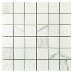 Timeless Statuario Soft Square Porcelain Mosaic Tile Timeless Statuario Soft Square Porcelain Mosaic Tile - American Tile Depot