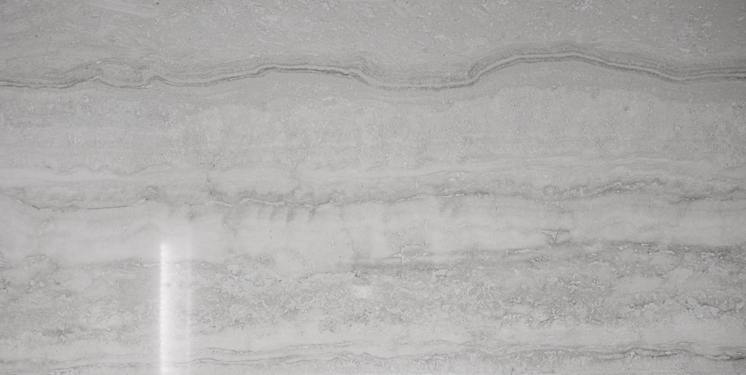 12x24 Travertine Bianco Polished Porcelain Tile