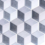 Travessa Cube Matte Concrete Look 13.5" Hexagon Porcelain Tile Travessa Cube Matte Concrete Look 13.5" Hexagon Porcelain Tile - American Tile Depot