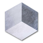 Travessa Cube Matte Concrete Look 13.5" Hexagon Porcelain Tile Travessa Cube Matte Concrete Look 13.5" Hexagon Porcelain Tile - American Tile Depot