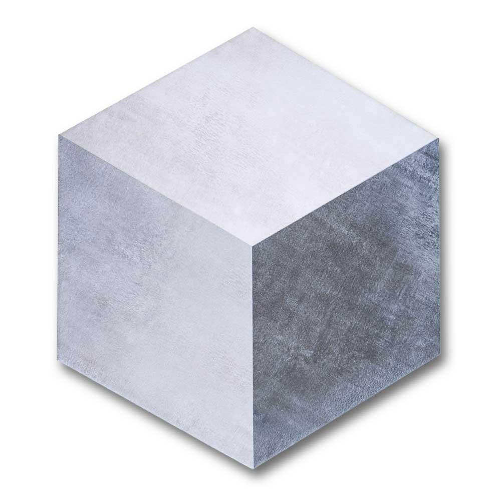 Travessa Cube Matte Concrete Look 13.5" Hexagon Porcelain Tile Travessa Cube Matte Concrete Look 13.5" Hexagon Porcelain Tile - American Tile Depot