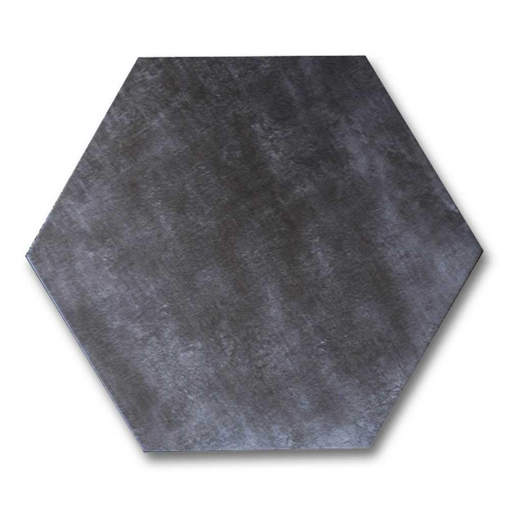 Travessa Dark Matte Concrete Look 13.5" Hexagon Porcelain Tile Travessa Dark Matte Concrete Look 13.5" Hexagon Porcelain Tile - American Tile Depot