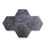 Travessa Dark Matte Concrete Look 13.5" Hexagon Porcelain Tile Travessa Dark Matte Concrete Look 13.5" Hexagon Porcelain Tile - American Tile Depot