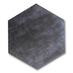 Travessa Dark Matte Concrete Look 13.5" Hexagon Porcelain Tile Travessa Dark Matte Concrete Look 13.5" Hexagon Porcelain Tile - American Tile Depot