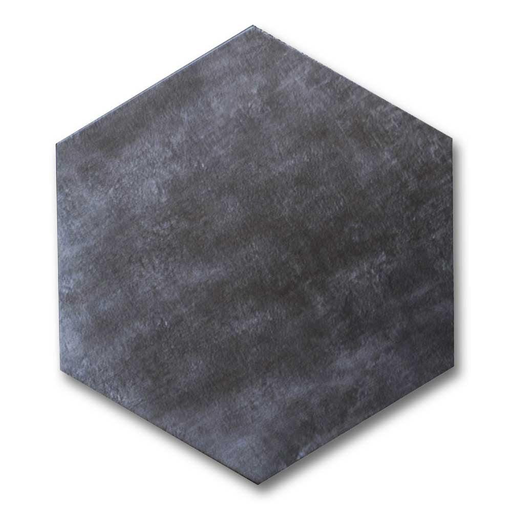 Travessa Dark Matte Concrete Look 13.5" Hexagon Porcelain Tile Travessa Dark Matte Concrete Look 13.5" Hexagon Porcelain Tile - American Tile Depot