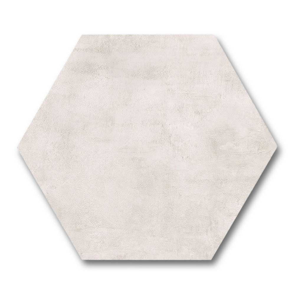 Travessa Light Matte Concrete Look 13.5" Hexagon Porcelain Tile