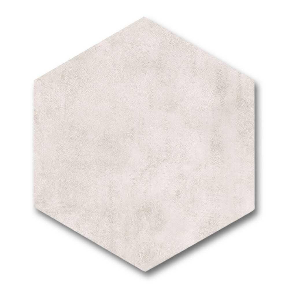 Travessa Light Matte Concrete Look 13.5" Hexagon Porcelain Tile Travessa Light Matte Concrete Look 13.5" Hexagon Porcelain Tile - American Tile Depot